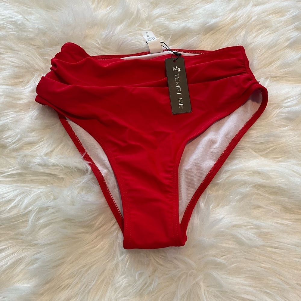 Tempt Me Women's High Waisted Bikini Bottom Small - Picture 7 of 9